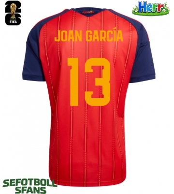 Spanien Joan Garcia #13 Hemmatröja VM 2026 Kortärmad